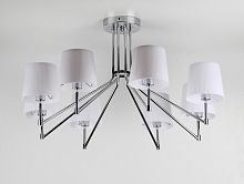 Люстра потолочная восьмирожковая Rivoli Модерн Grazioso S8 CR Е14 Хром картинка 